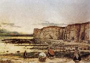 William Dyce Pegwell Bay in Kent. oil painting